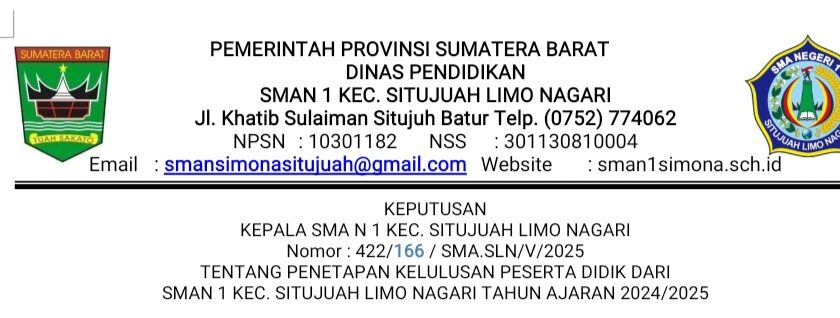 PENGUMUMAN KELULUSAN TAHUN 2025